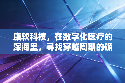 康软科技,在数字化医疗的深海里,寻找穿越周期的确定性