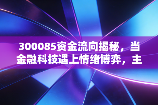 300085资金流向揭秘，当金融科技遇上情绪博弈，主力在打什么算盘？