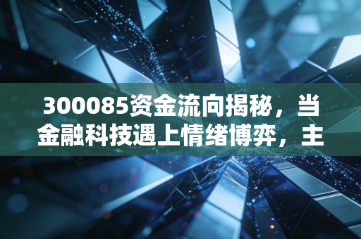 300085资金流向揭秘，当金融科技遇上情绪博弈，主力在打什么算盘？