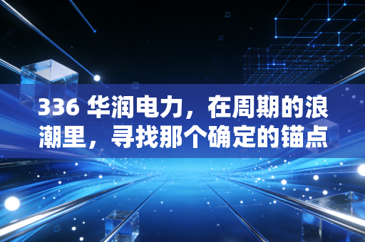 336 华润电力,在周期的浪潮里,寻找那个确定的锚点