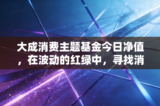 大成消费主题基金今日净值，在波动的红绿中，寻找消费复苏的确定性