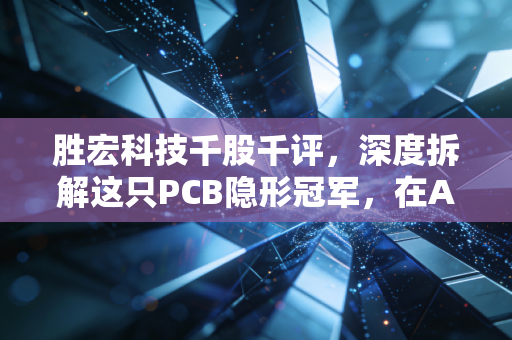 胜宏科技千股千评，深度拆解这只PCB隐形冠军，在AI与新能源的浪潮下还能硬多久？