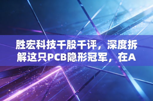 胜宏科技千股千评，深度拆解这只PCB隐形冠军，在AI与新能源的浪潮下还能硬多久？