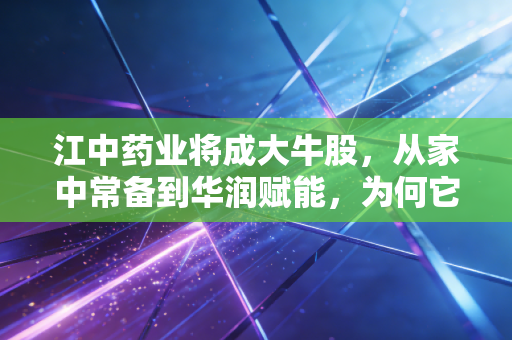 江中药业将成大牛股,从家中常备到华润赋能,为何它是被低估的隐形冠军?