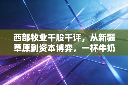 西部牧业千股千评,从新疆草原到资本博弈,一杯牛奶背后的投资真相