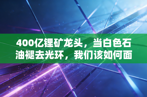 400亿锂矿龙头,当白色石油褪去光环,我们该如何面对这泼天的富贵与危机?