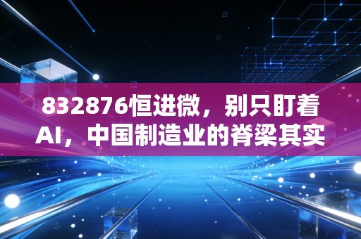 832876恒进微,别只盯着AI,中国制造业的脊梁其实藏在这些代码里