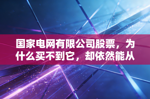 国家电网有限公司股票,为什么买不到它,却依然能从它的影子里赚钱?