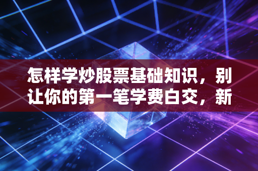 怎样学炒股票基础知识,别让你的第一笔学费白交,新手入市避坑全全指南