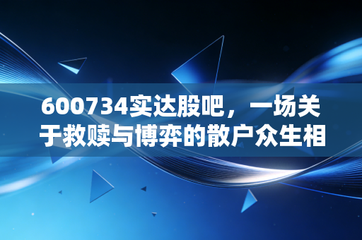 600734实达股吧,一场关于救赎与博弈的散户众生相,谁在裸泳?
