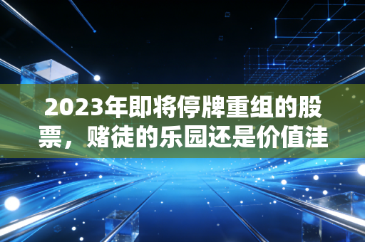 2023年即将停牌重组的股票,赌徒的乐园还是价值洼地?深度解析重组背后的财富密码