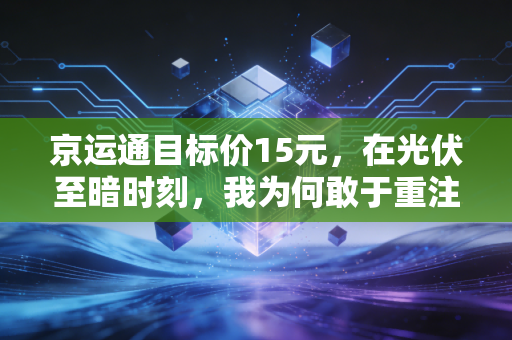 京运通目标价15元，在光伏至暗时刻，我为何敢于重注这家被错杀的设备龙头？