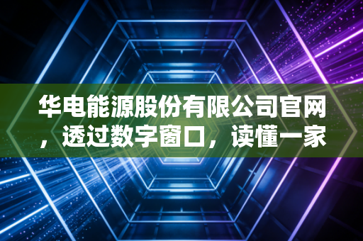 华电能源股份有限公司官网,透过数字窗口,读懂一家能源巨头的冷暖与转型之路