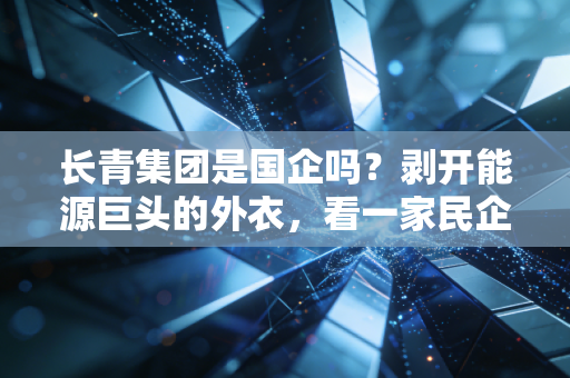 长青集团是国企吗?剥开能源巨头的外衣,看一家民企的硬核生存法则