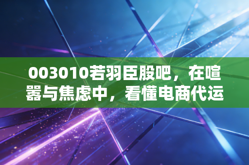 003010若羽臣股吧,在喧嚣与焦虑中,看懂电商代运营的隐形冠军逻辑