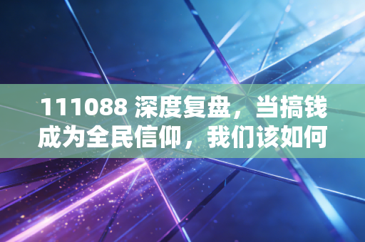 111088 深度复盘,当搞钱成为全民信仰,我们该如何在不确定的时代守住财富?
