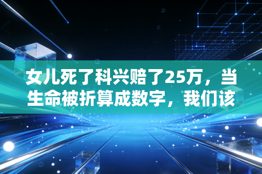 女儿死了科兴赔了25万,当生命被折算成数字,我们该如何面对?