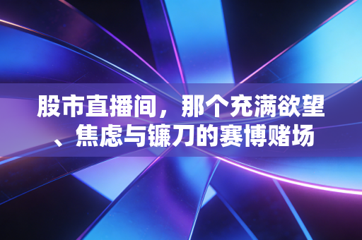股市直播间,那个充满欲望、焦虑与镰刀的赛博赌场