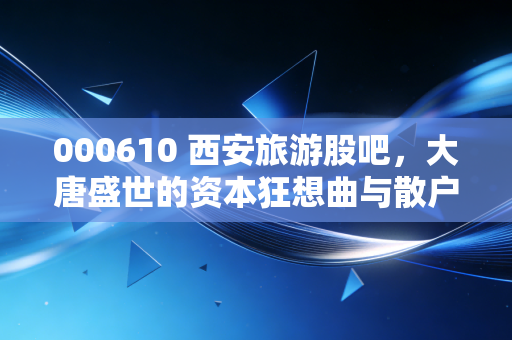 000610 西安旅游股吧,大唐盛世的资本狂想曲与散户的悲欢离合