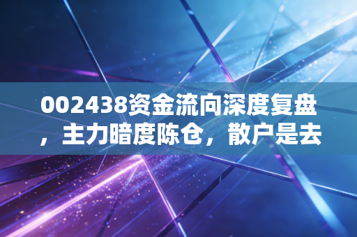 002438资金流向深度复盘，主力暗度陈仓，散户是去是留？
