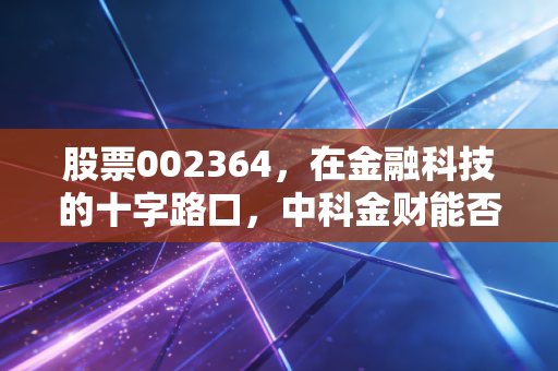 股票002364，在金融科技的十字路口，中科金财能否讲好数字货币的新故事？