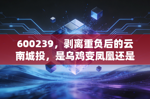 600239，剥离重负后的云南城投，是乌鸡变凤凰还是换汤不换药？