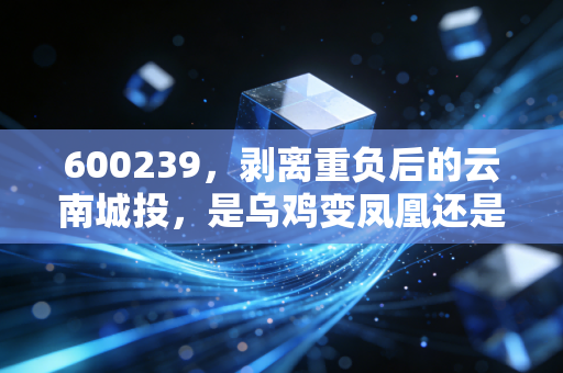 600239，剥离重负后的云南城投，是乌鸡变凤凰还是换汤不换药？