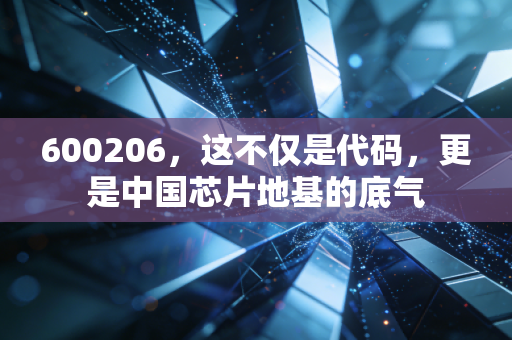 600206，这不仅是代码，更是中国芯片地基的底气