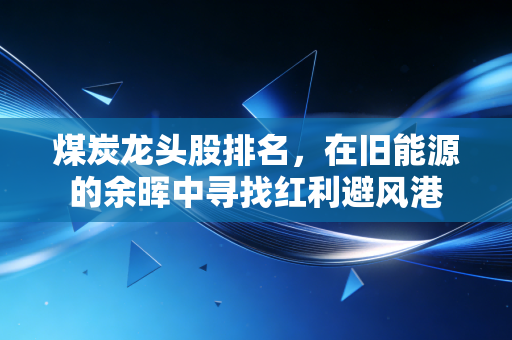煤炭龙头股排名,在旧能源的余晖中寻找红利避风港