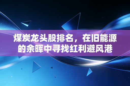 煤炭龙头股排名,在旧能源的余晖中寻找红利避风港