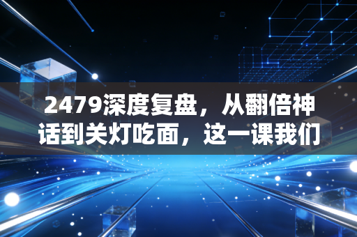 2479深度复盘,从翻倍神话到关灯吃面,这一课我们该补上了