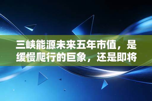 三峡能源未来五年市值,是缓慢爬行的巨象,还是即将起飞的雄鹰?