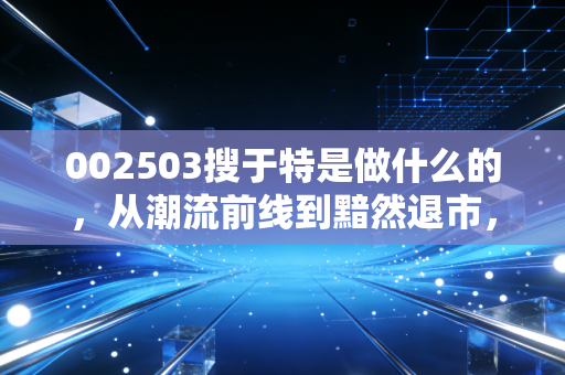 002503搜于特是做什么的,从潮流前线到黯然退市,一段令人唏嘘的商业沉浮史