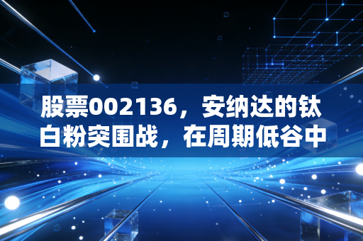 股票002136,安纳达的钛白粉突围战,在周期低谷中寻找白色希望