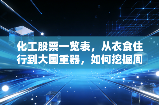 化工股票一览表,从衣食住行到大国重器,如何挖掘周期与成长的双重红利?