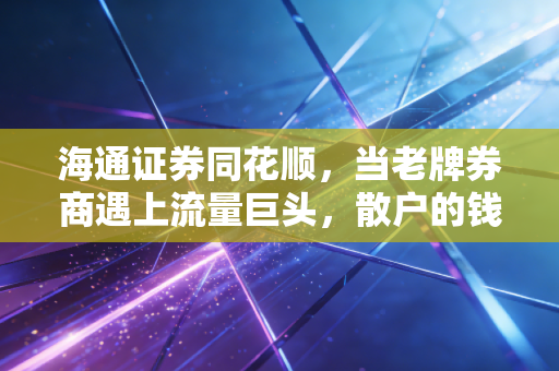 海通证券同花顺,当老牌券商遇上流量巨头,散户的钱包与焦虑谁来买单?