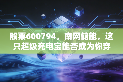 股票600794,南网储能,这只超级充电宝能否成为你穿越周期的避风港?