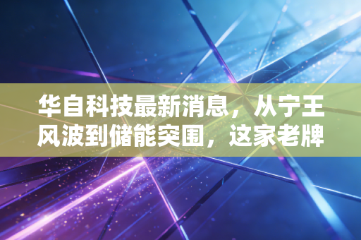华自科技最新消息,从宁王风波到储能突围,这家老牌湘军能否迎来第二春?