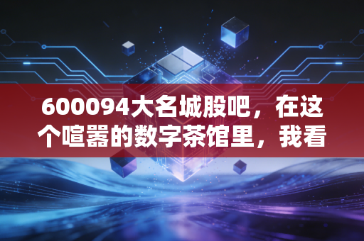 600094大名城股吧,在这个喧嚣的数字茶馆里,我看懂了散户的贪婪与恐惧