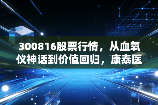 300816股票行情,从血氧仪神话到价值回归,康泰医学还能带给我们什么惊喜?