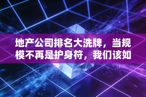 地产公司排名大洗牌,当规模不再是护身符,我们该如何审视这份新榜单?