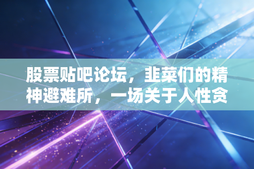 股票贴吧论坛,韭菜们的精神避难所,一场关于人性贪婪与恐惧的狂欢