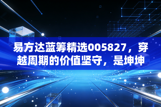 易方达蓝筹精选005827,穿越周期的价值坚守,是坤坤的执念还是我们的信仰?