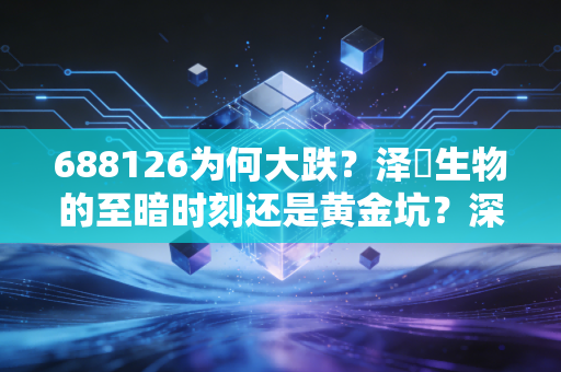 688126为何大跌?泽璟生物的至暗时刻还是黄金坑?深度复盘与投资思考思考