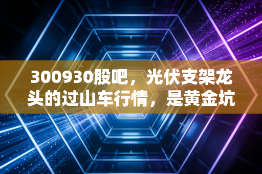 300930股吧,光伏支架龙头的过山车行情,是黄金坑还是深水潭?