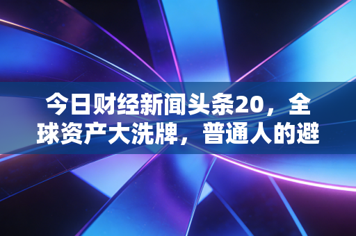 今日财经新闻头条20,全球资产大洗牌,普通人的避险与求变之路
