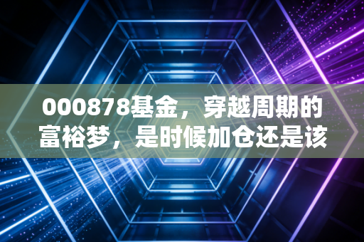 000878基金,穿越周期的富裕梦,是时候加仓还是该止损离场?