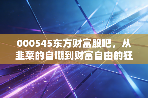000545东方财富股吧，从韭菜的自嘲到财富自由的狂想，这里藏着A股最真实的人性