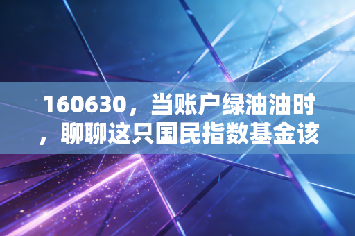 160630,当账户绿油油时,聊聊这只国民指数基金该拿还是该抛?