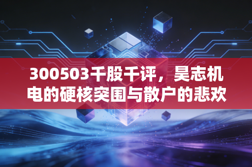 300503千股千评,昊志机电的硬核突围与散户的悲欢离合